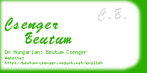 csenger beutum business card